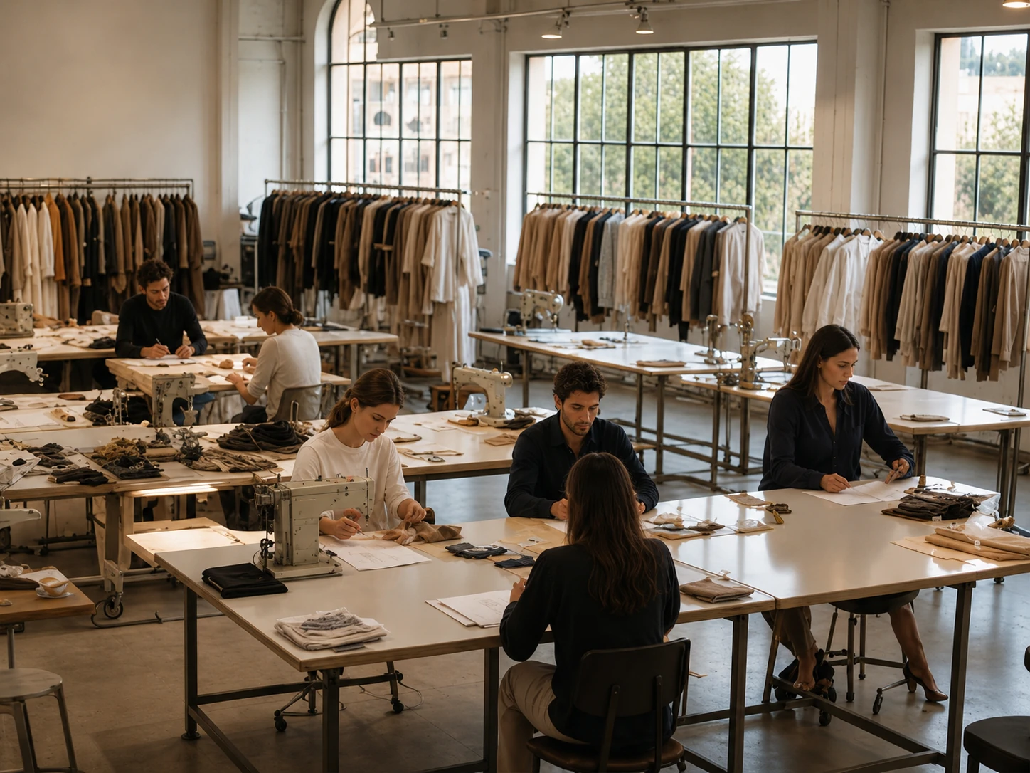 Prato clothing workshop and wholesale fashion production